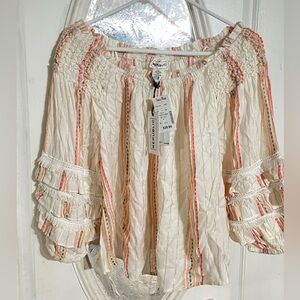 Brand new off should blouse. With tags!